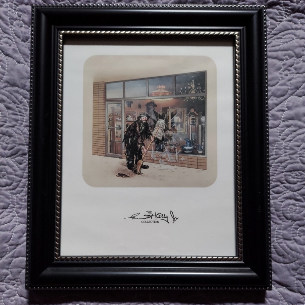 Y2k Emmett Kelly Jr. Upscale Framed Prints 3 - Rare VINTAGE LIKE NEW!